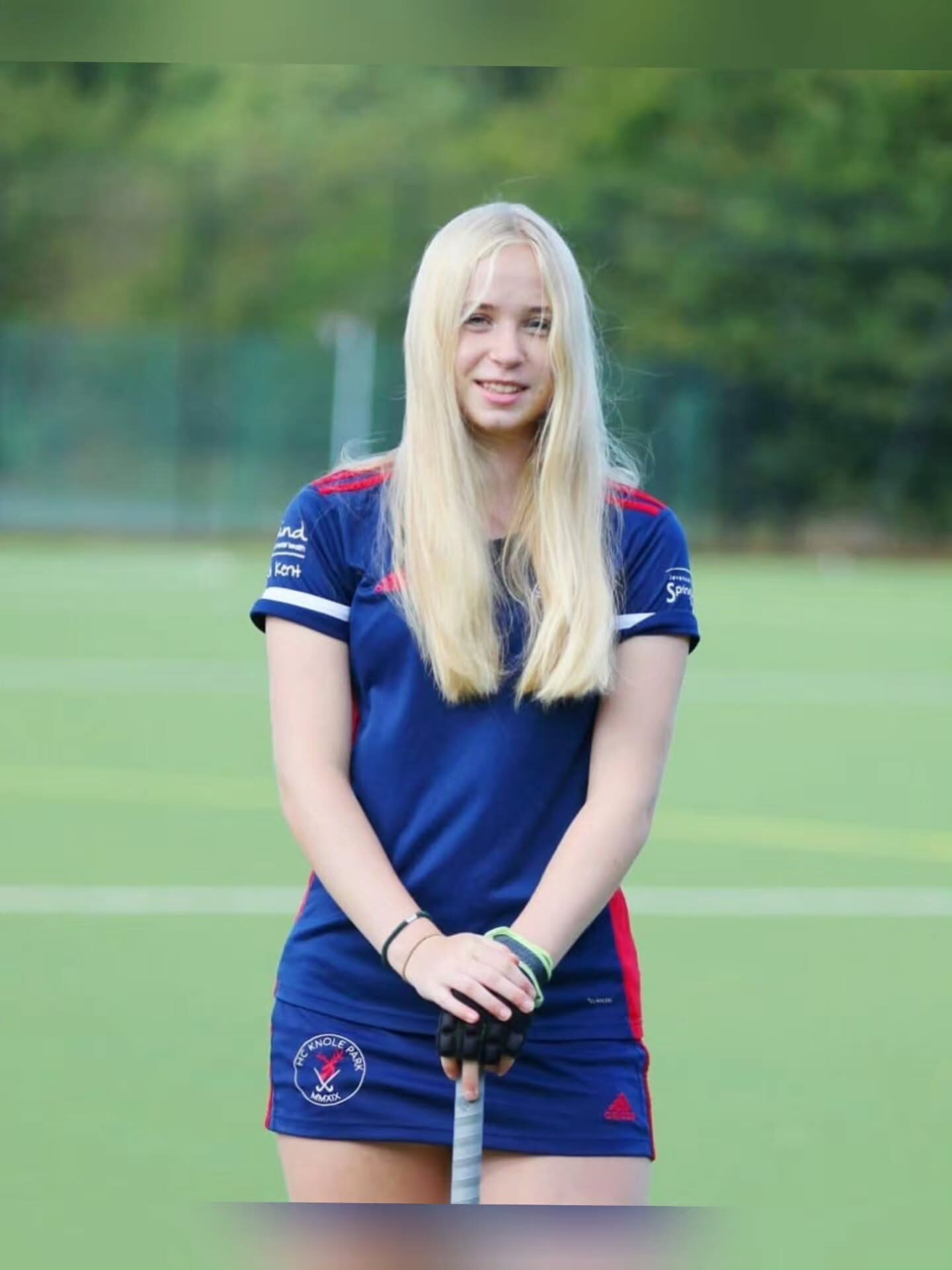 Portrait in HC Knole Park colours out on the pitch