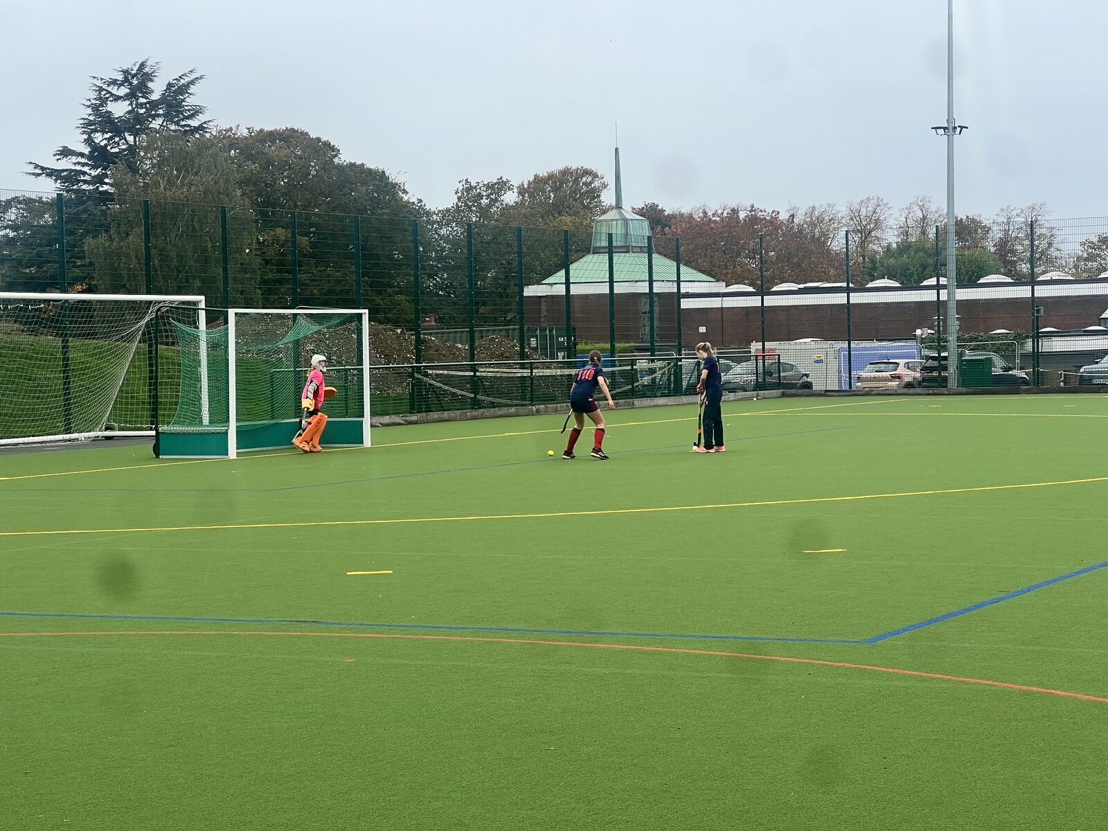 Attacking the circle with the Holcombe keeper scrambling