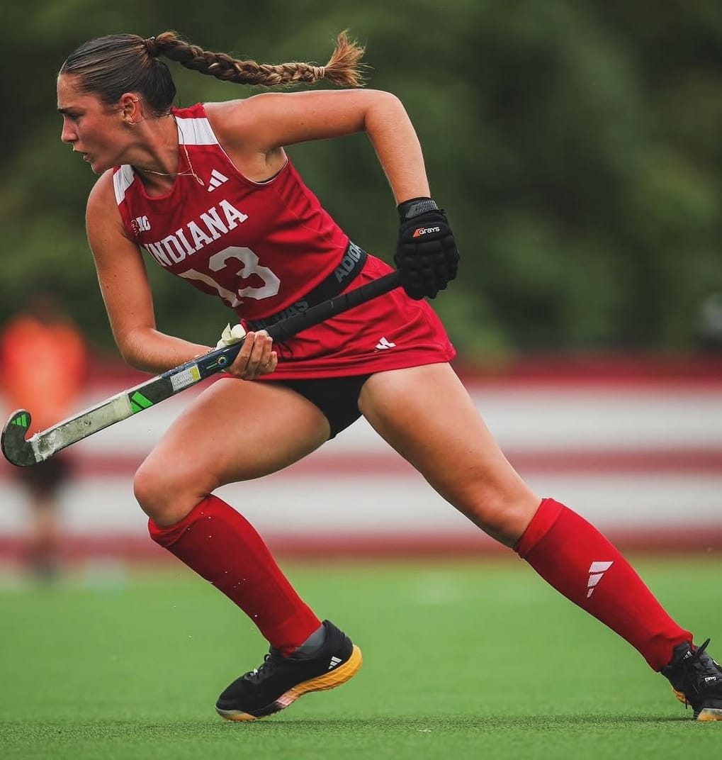 HC Knole Park alumna sprinting in Indiana University colours