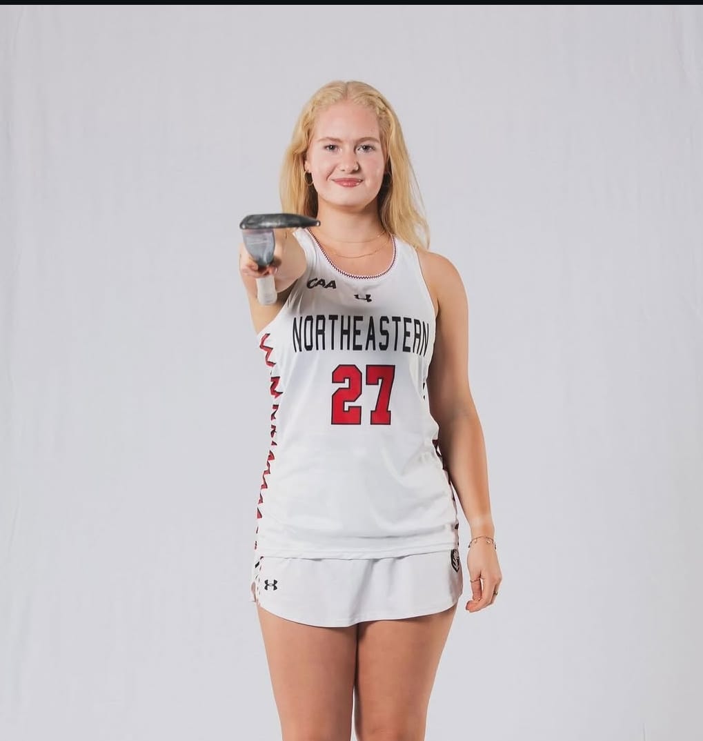 HC Knole Park alumna in her Northeastern University match kit