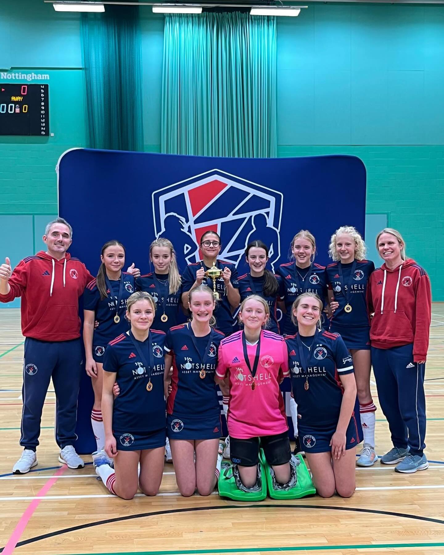 U16 Girls — Indoor Hockey UK tournament winners 🥇